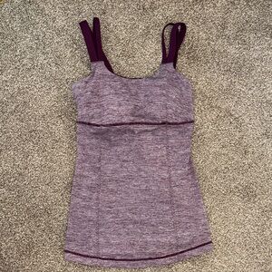 Lululemon Longline Bra Tank Top Purple Camisole